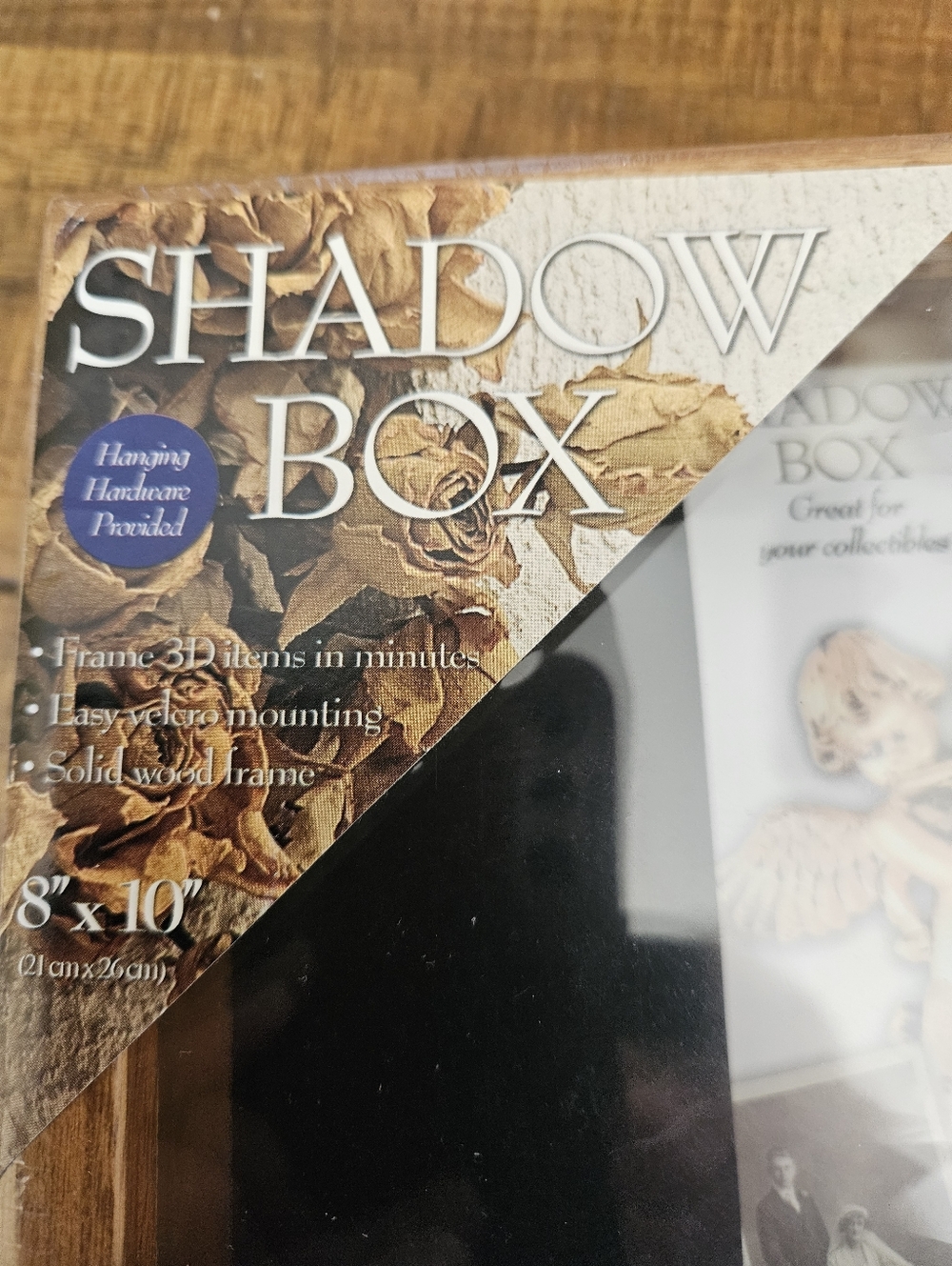 Shadow Box 8x10 Solid Wood Frame - Brown/Black